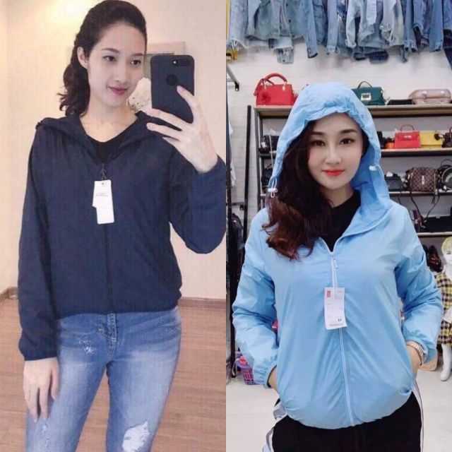 Áo gió nữ 29 lớp lót lưới chống gió, chống mưa