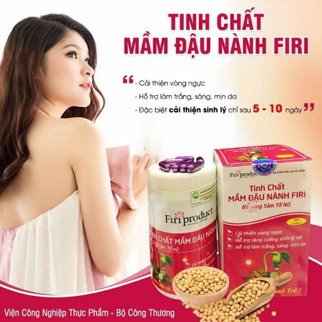 (Hàng chính hãng) Tinh chất mầm đậu nành Firi Hiệu quả 100%