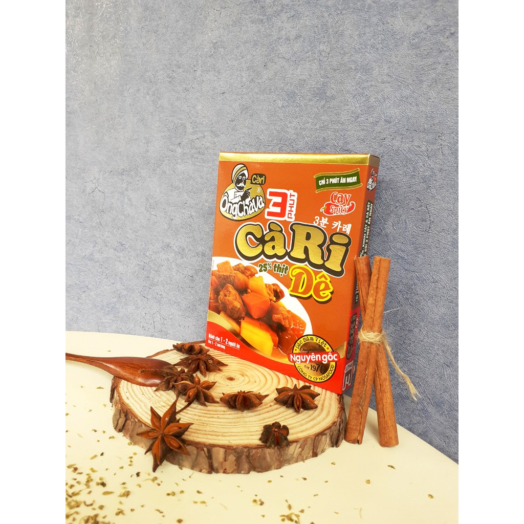 Cà ri 3 phút Dê Ông Chà Và 200g, sản phẩm có thịt thật