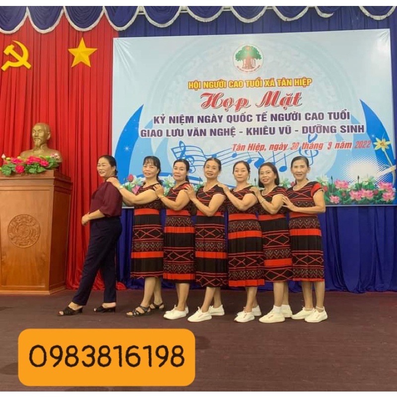 Váy dân tộc họa tiết thổ cẩm