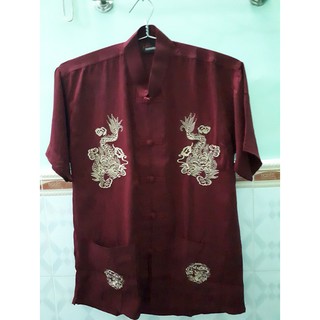 Áo sơ mi nam ngắn tay trung niên