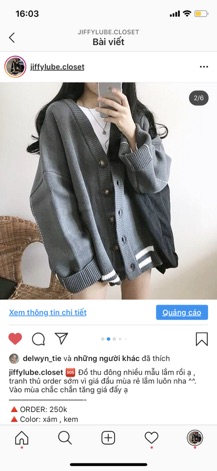 [ORDER] Áo khoác len sọc kẻ ngang