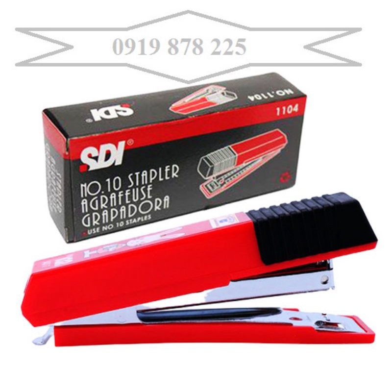 (1 cái) Dụng cụ bấm kim số 10 SDI [tặng kèm 2 hộp nhỏ kim bấm số 10 SDI]