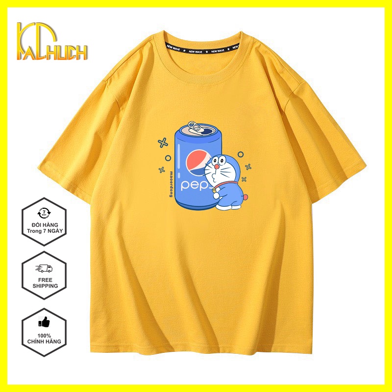 ÁO THUN NAM NỮ UNISEX TAY LỠ FORM RỘNG IN DOREMON PEP