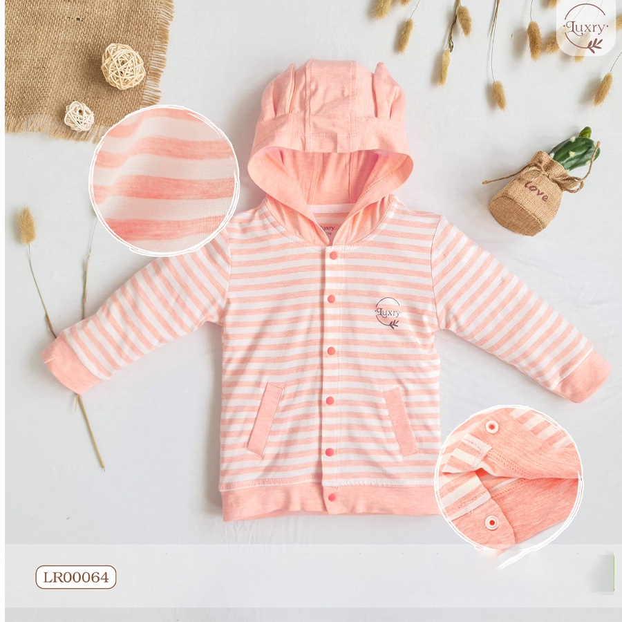 Áo Khoác cho bé Luxry có mũ tai thỏ đáng yêu cho bé từ 6 tháng đến 5 tuổi
