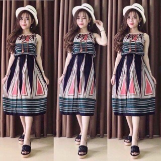 Kèm ảnh thật maxi thổ cẩm nhiều mẫu
