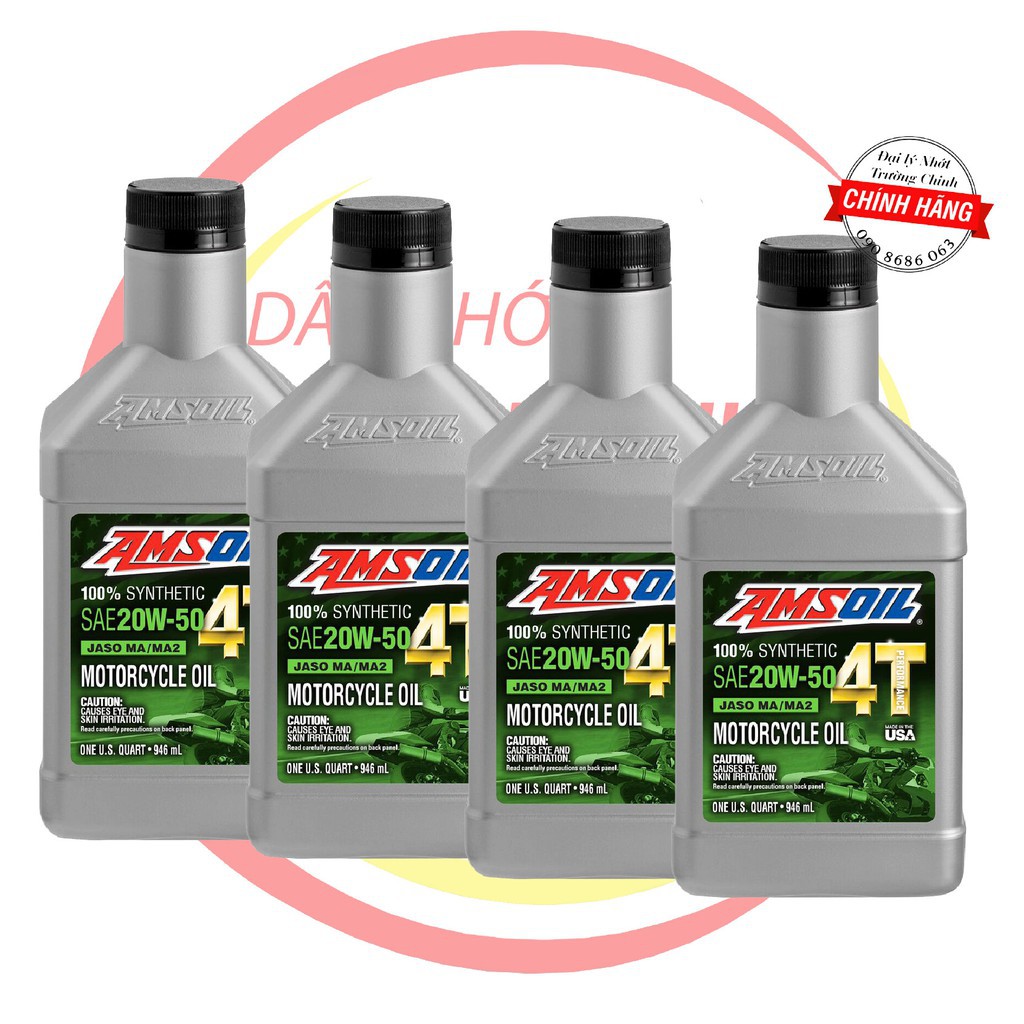 NHỚT AMSOIL 20W50 4T PERFORMANCE DÀNH CHO XE SỐ