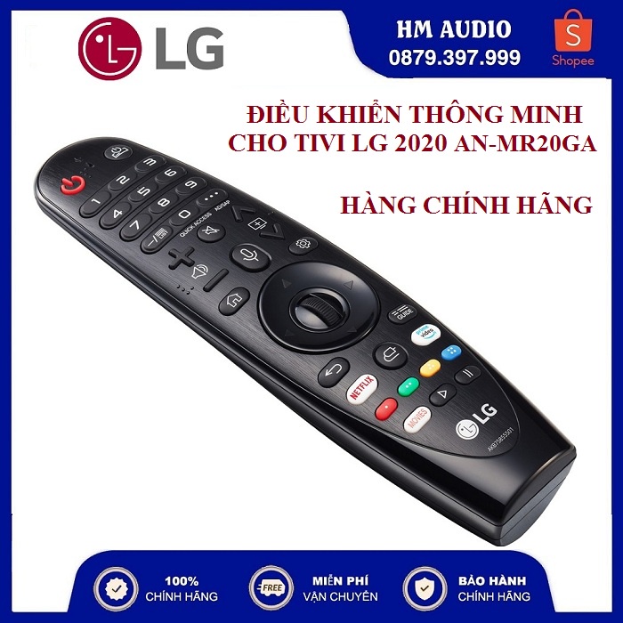 Điều khiển thông minh cho Tivi LG AN-MR20GA (Hàng chính hãng dành cho Smart tivi LG 2020, 2019,2018...)