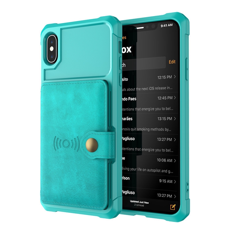 Ốp điện thoại lưng gắn ví phối giá đỡ tiện dụng cho iPhone 12 11 Pro Max X 6 6S Plus 7 8 plus XS MAX XR | BigBuy360 - bigbuy360.vn