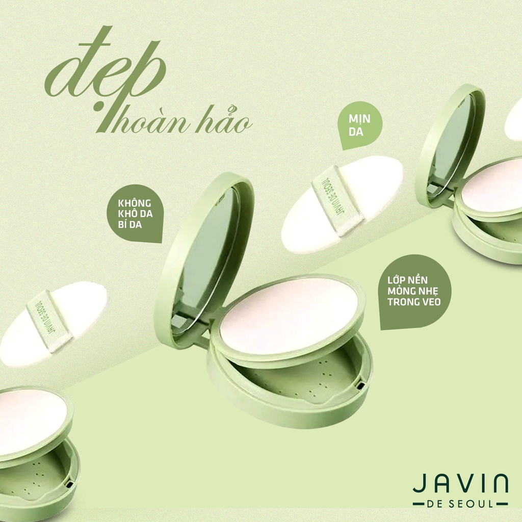 Phấn Phủ Dạng Nén Hàn Quốc Javin De Seoul Greenery Base Power Pact GomiMall