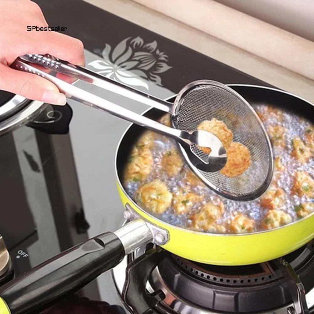 Kẹp gắp đồ chiên bằng thép không gỉ tiện lợi