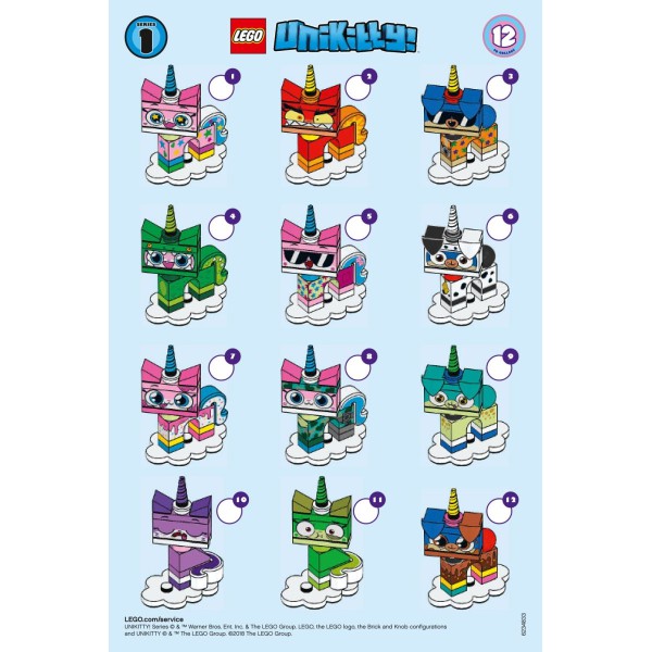 Lego Minifigures 41775 - Bộ xếp hình Lego Nhân vật Unikitty!, Series 1