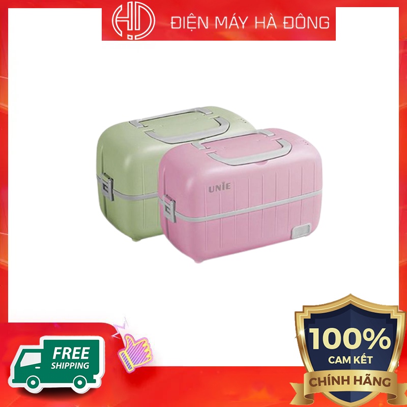 Hộp cơm văn phòng cắm điện UNIE UV hộp cơm giữ nhiệt 2 tầng inox