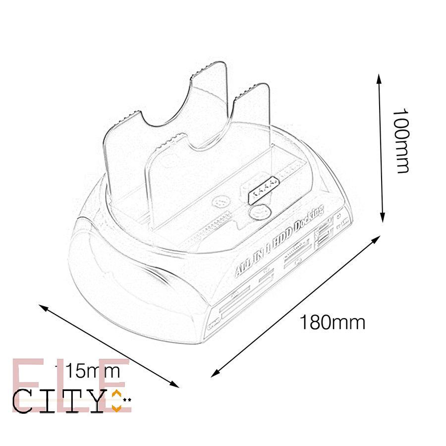 Đế Đọc Thẻ Nhớ Ide Sata Ide 6 Trong 1 2.5 &quot;/ 3.5&quot;