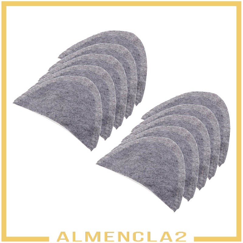 Set 5 cặp đệm vai bằng cotton mềm màu xám cho áo khoác