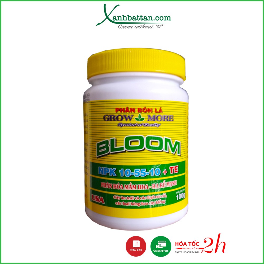 Phân Bón Kích Thích Ra Hoa Cho Lan Growmore Bloom 10-55-10 Lọ 100 Gram