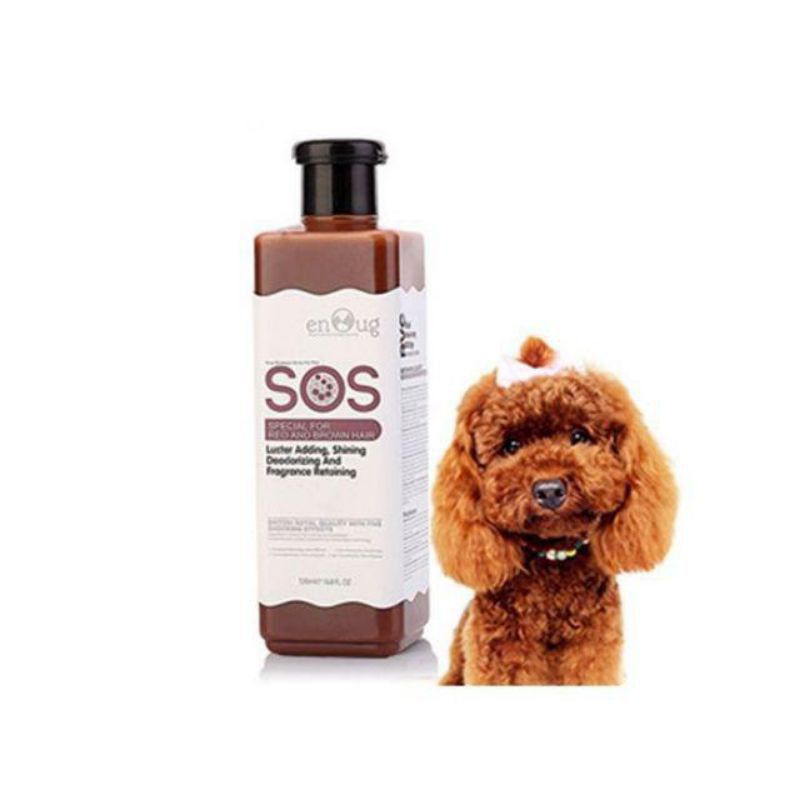 Sữa Tắm SOS chó mèo: Sữa tắm SOS màu xanh lá, hồng, nâu đỏ, đen 530ml