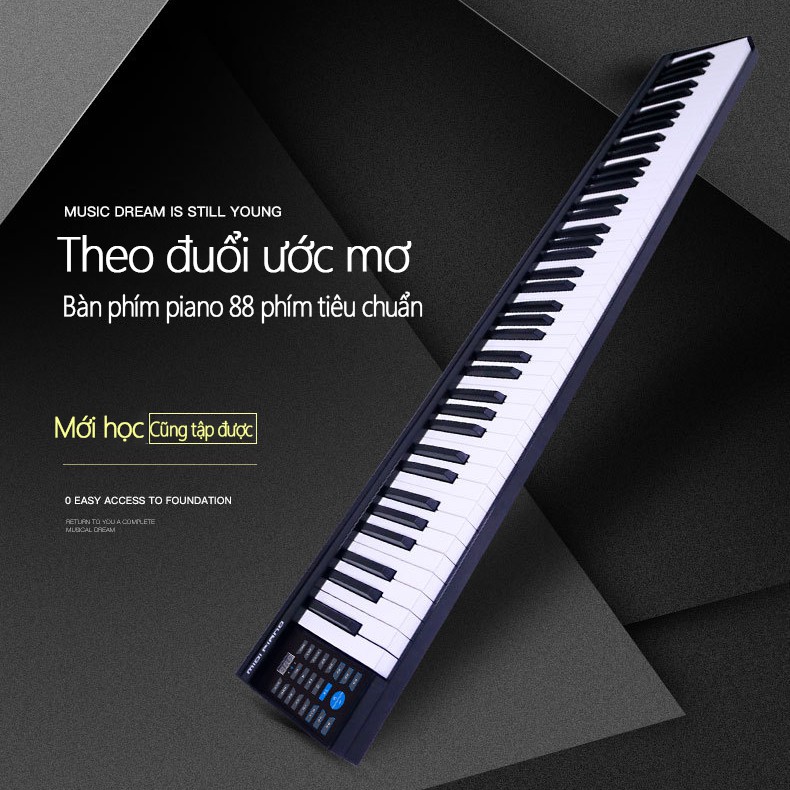 MUS02 Đàn organ điện tử 88 phím kết nối bluetooth đàn piano MIDI đàn organ đàn piano tập luyện