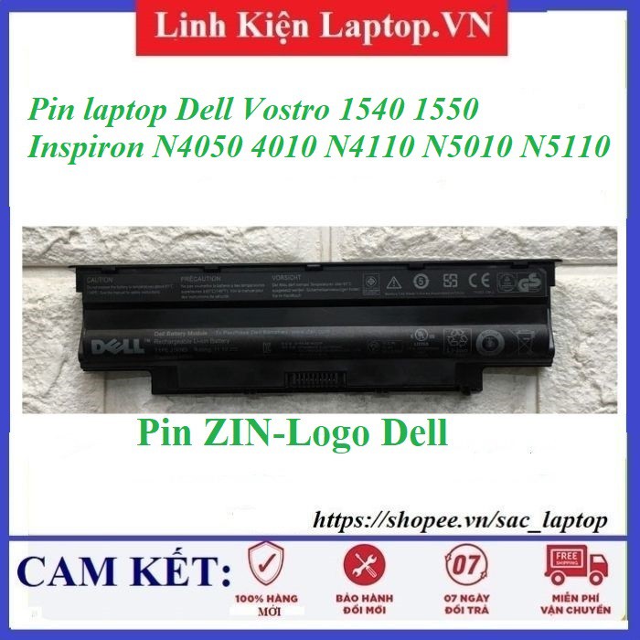 ⚡Pin laptop Dell Vostro 1540 1550 Inspiron N4050 4010 N4110 N5010 N5110 Chất lượng cao - Nhập Khẩu