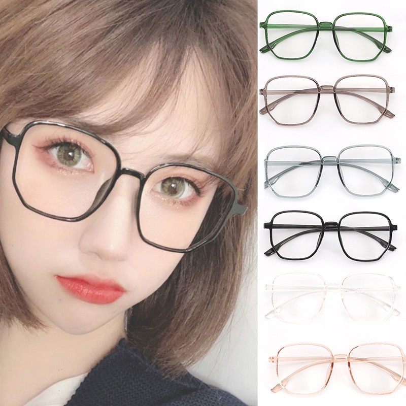 Kính Mát Trong Suốt Thời Trang Khung Lớn Cho Nữ