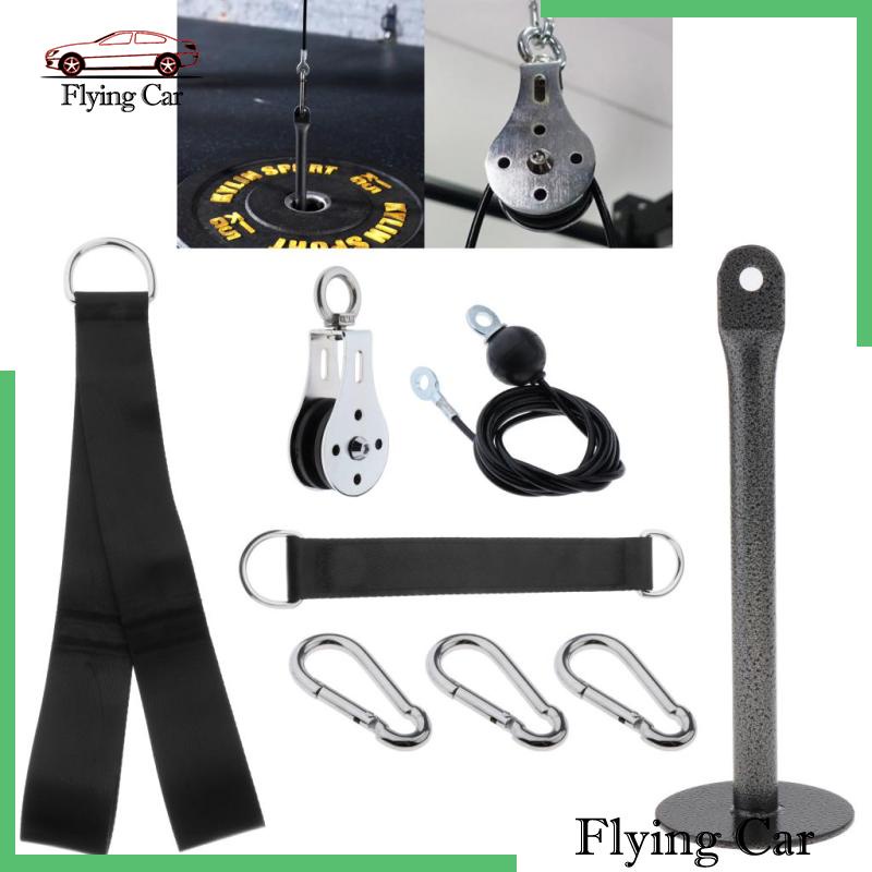 [giá giới hạn] Pulley Cable LAT System DIY Loading Pin, Hanging Strap, Pulley Triceps Strap Set