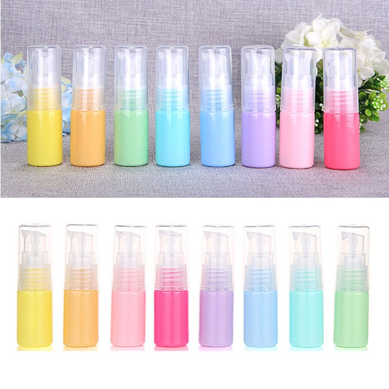 Set 8 Lọ Rỗng Đựng Mỹ Phẩm Màu Sắc Macaron Dung Tích 10ml