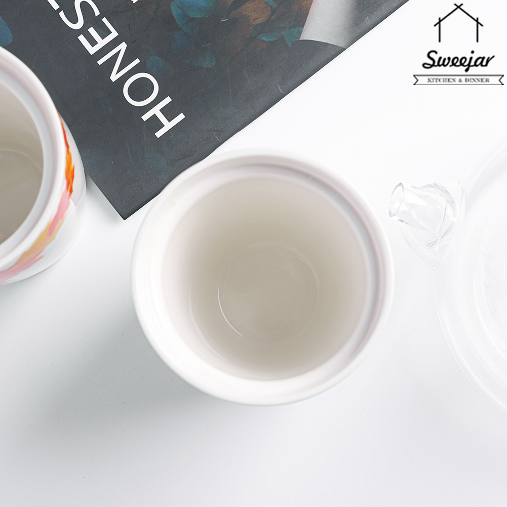Cốc SWEEJAR lọc trà cà phê hai lớp bằng gốm và thép không gỉ có nắp bền bỉ tiện lợi cho văn phòng