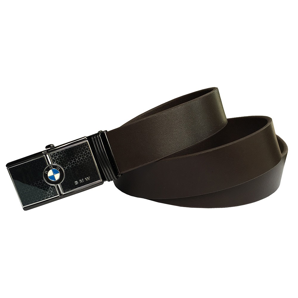 Dây Nịt Nam/Thắt Lưng Nam Da Bò Đầu Khóa Logo Siêu Xe Cao Cấp DLKTCCBMW-01