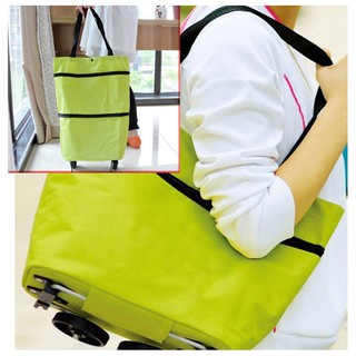 Túi xách đi chợ đa năng có bánh xe kéo (họa tiết hoa văn)