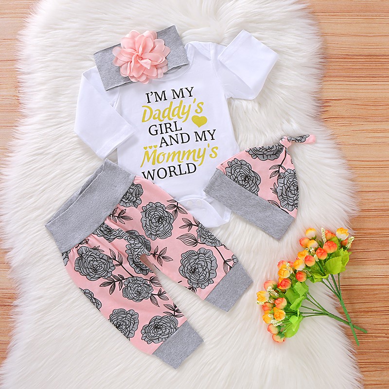 Bộ quần áo MIKRDOO 4 món đáng yêu cho bé