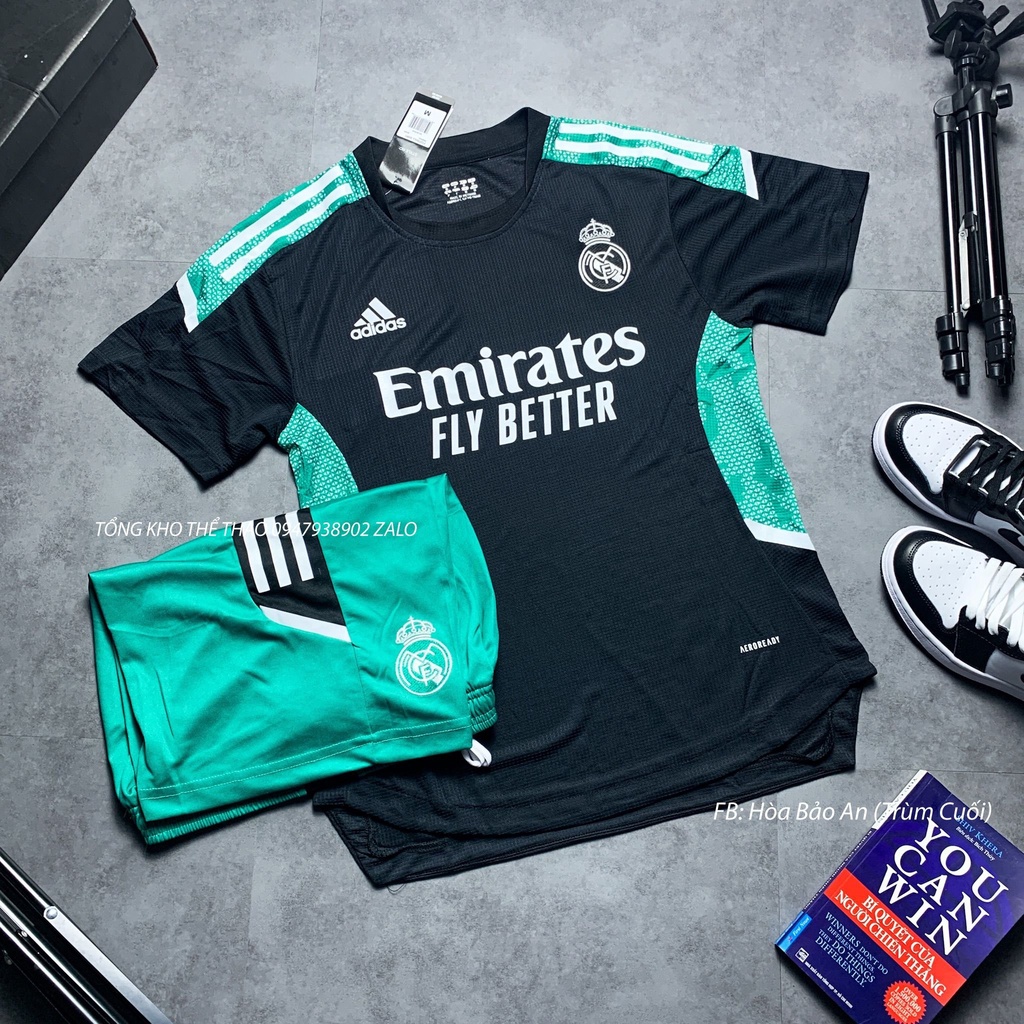 Bộ Quần Áo Đá Banh CLB Real Madrid Training Vải Thái Chuẩn Áo Thi Đấu - Quần Áo Bóng Đá Read madrid