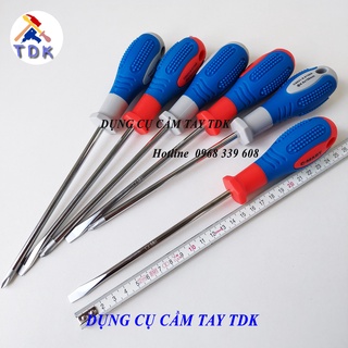 Tua vít dẹt, 4 cạnh C0031- 6x150mm, tô vít bake bằng thép cao cấp Cr-Mo chính hãng CMART