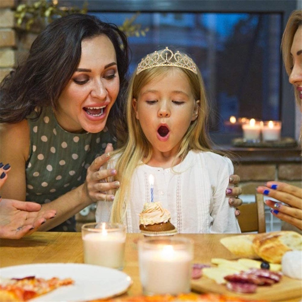 Set dải đeo thắt lưng và vương miện công chúa cho bé gái