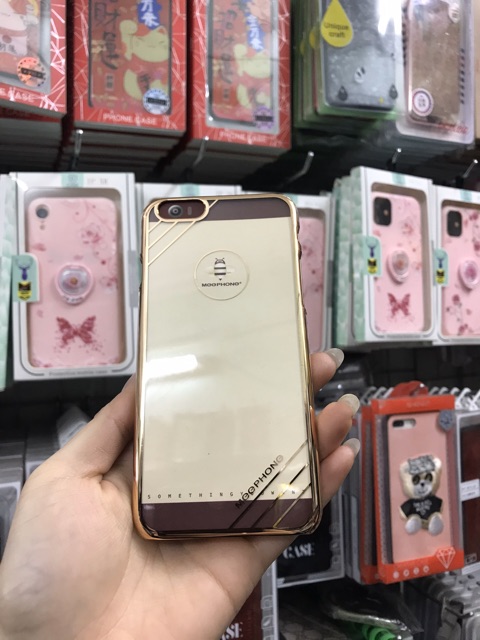 Ốp MEEPHONG lưng trong cứng viền màu iphone6/6s