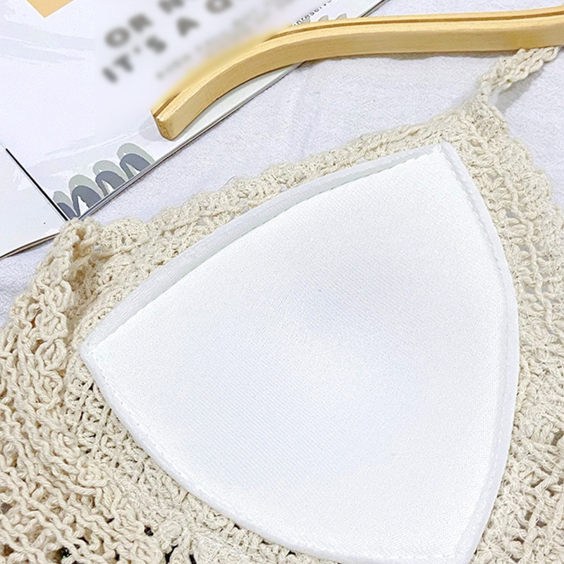 Brroa Áo Lót Bikini Mùa Hè Có Đệm Ngực Họa Tiết Hình Học Sọc Nhiều Màu Sắc Phối Tua Rua Viền Lông Xù Phong