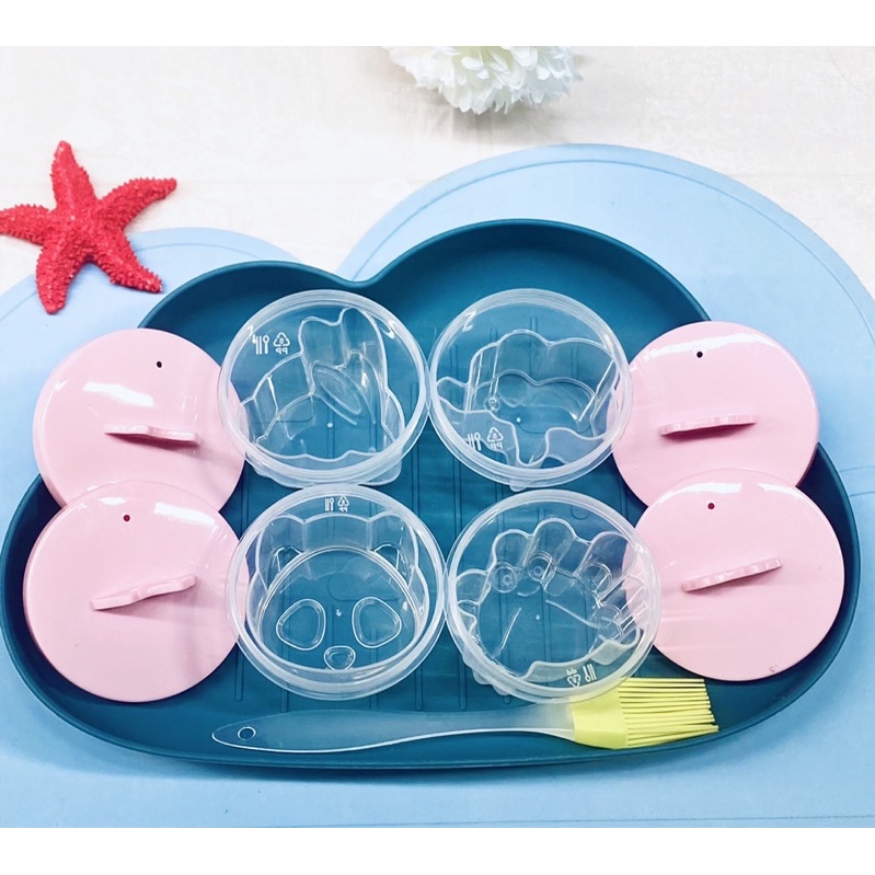 Khuôn hấp trứng, khuôn hấp bánh hình thú, khuôn làm bánh flan cho bé ăn dặm