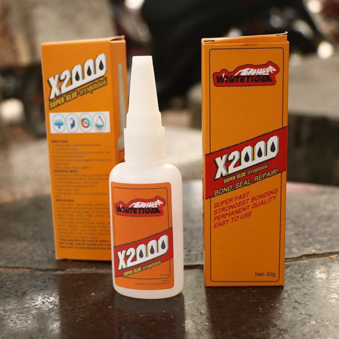 Kéo dán x2000 siêu dính, keo dán đa năng dán giày dép, gỗ, nhựa, kim loại, cao su, gốm, sứ