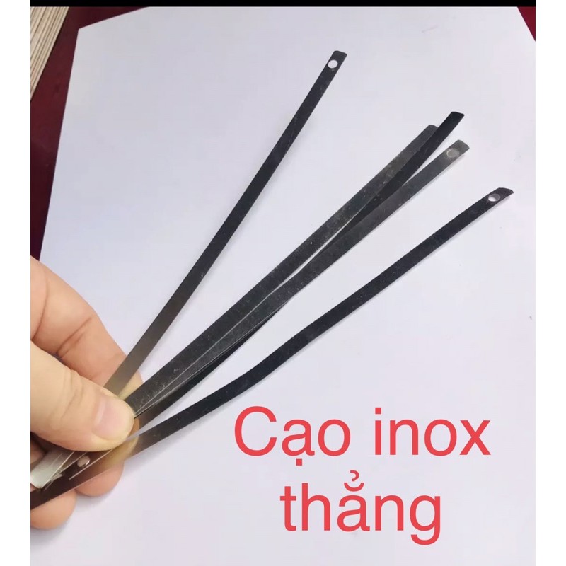 Set 10 Cây cạo lưỡi thẳng Nhựa- inox (dài 16cm)