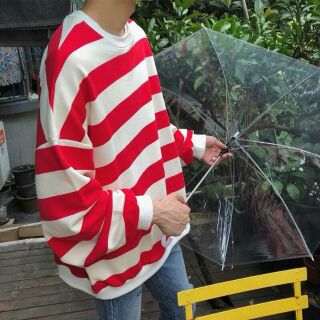 [ UNISEX ] Áo nỉ sweater kẻ thụng
