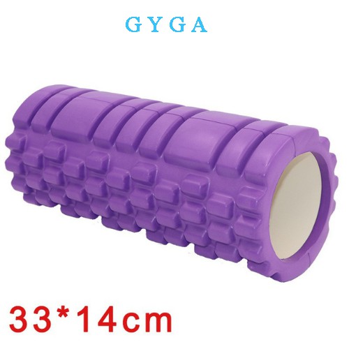 Con lăn massage yoga giãn cơ Foam Roller thể thao có gai cao cấp GYGA