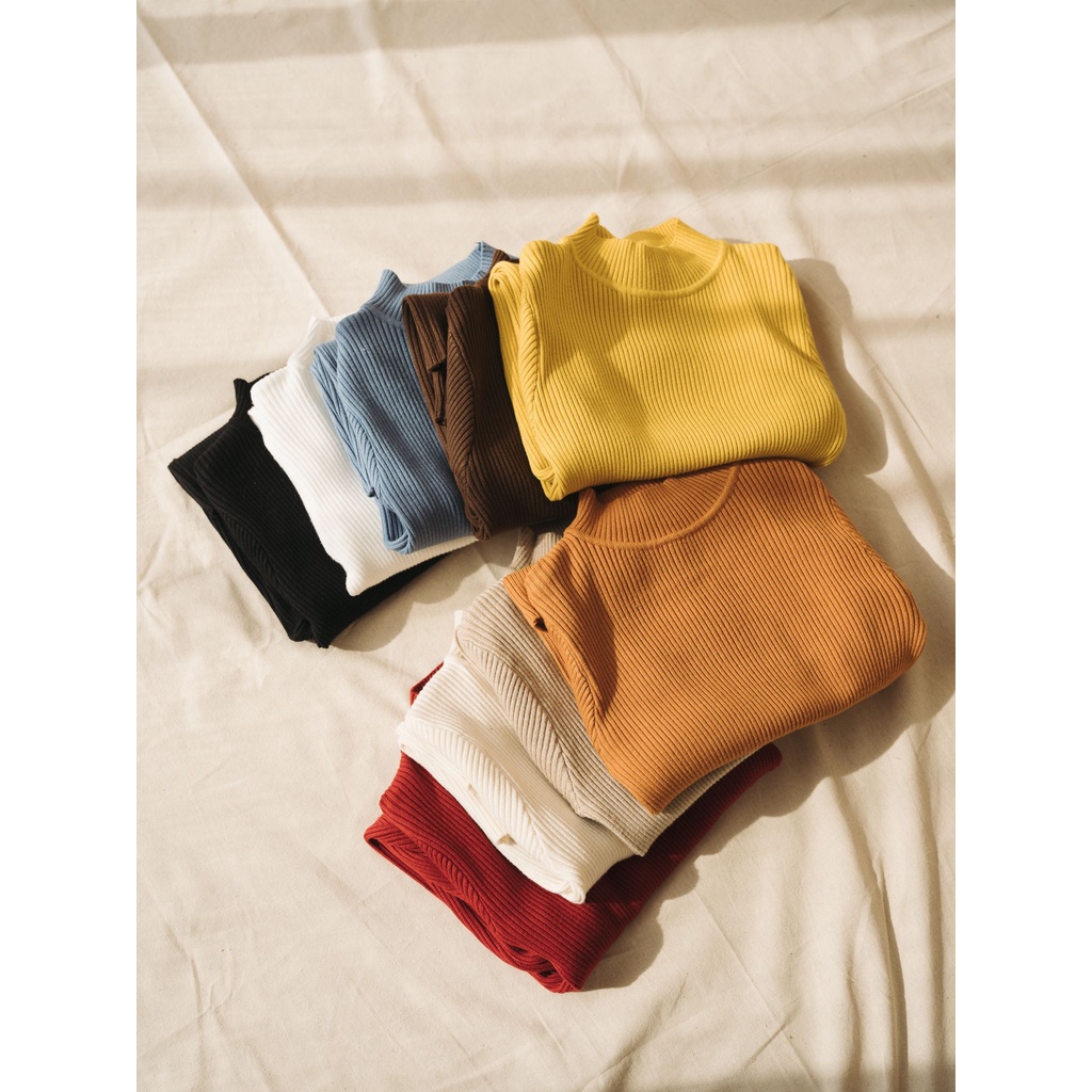 [Mã 2611THTRANG100K hoàn 10% xu đơn 99K] Áo len tăm picked dài tay nữ MADELEN dáng ôm cổ 5F nhiều màu | BigBuy360 - bigbuy360.vn