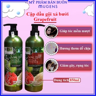 Cặp dầu gội xả bưởi grapefruit 850ml mẫu mới ngăn rụng tóc suôn mượt chính hãng CT01