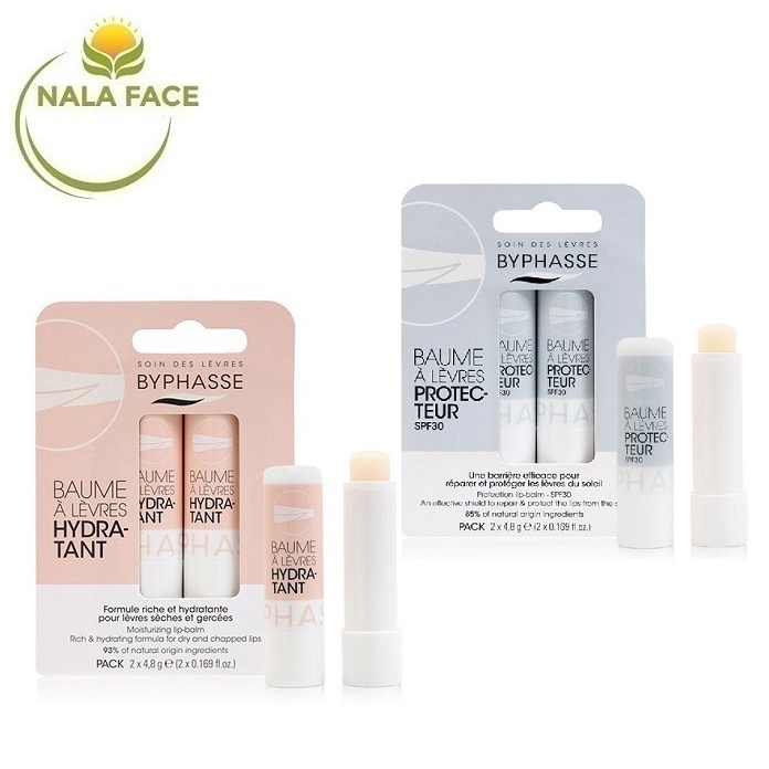 Son Dưỡng Ngày Và Đêm Mềm Mịn Môi, Chống Nắng Byphasse Lip Balm 4,8g