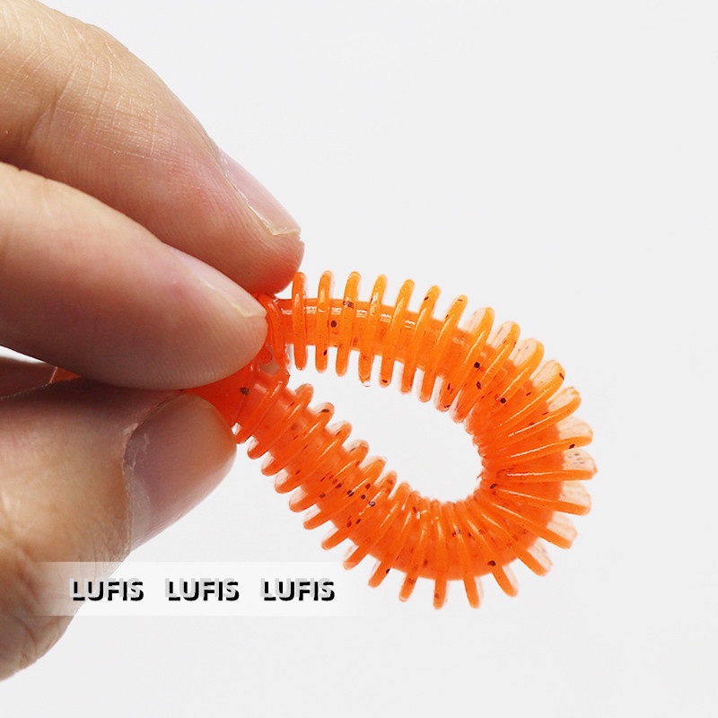 Bộ 10 Mồi Câu Cá Nhựa TPE Mềm Hình Con Sâu Kích Thước 8cm / 2.2g