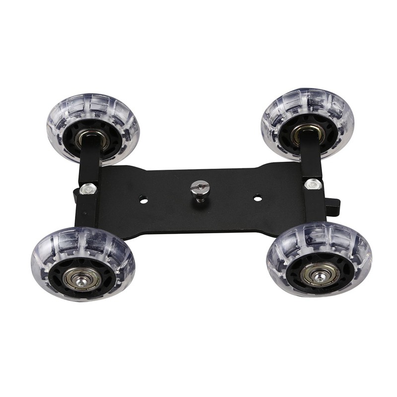 ◇ Mobile Rolling Sliding Dolly Stabilizer Skater Slider 11 Inch Articulating Magic Arm Camera Rail Stand Photography Car