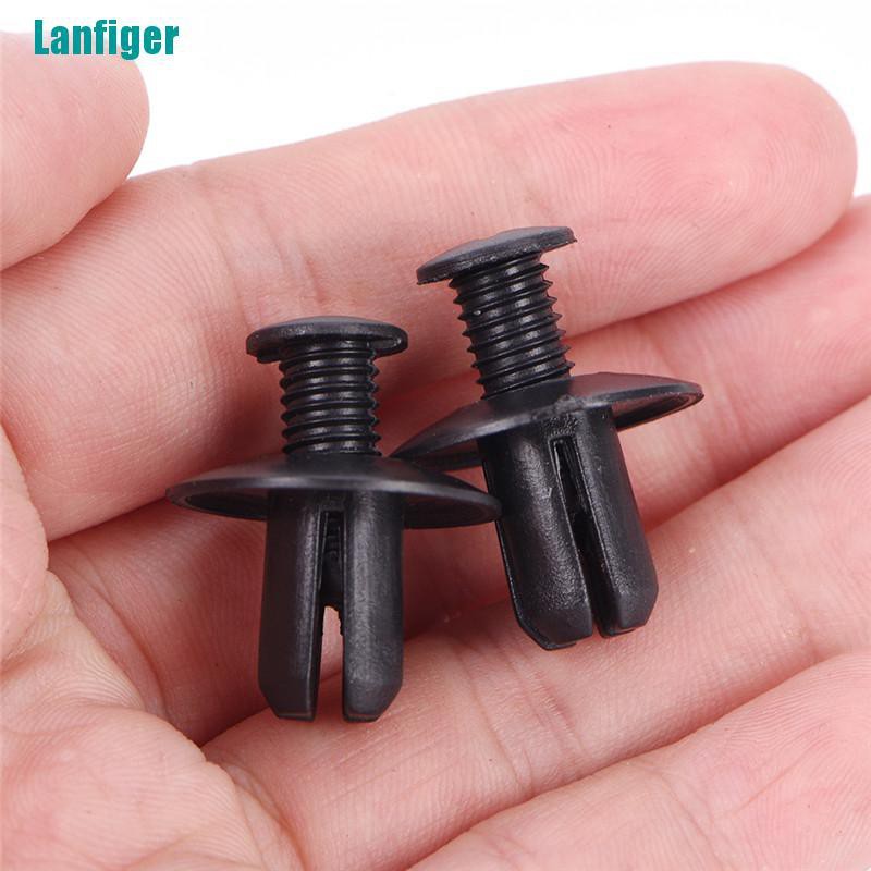 FENDER Set 50 Đinh Tán Nhựa Màu Đen 8mm Chuyên Dụng Cho Xe Hơi