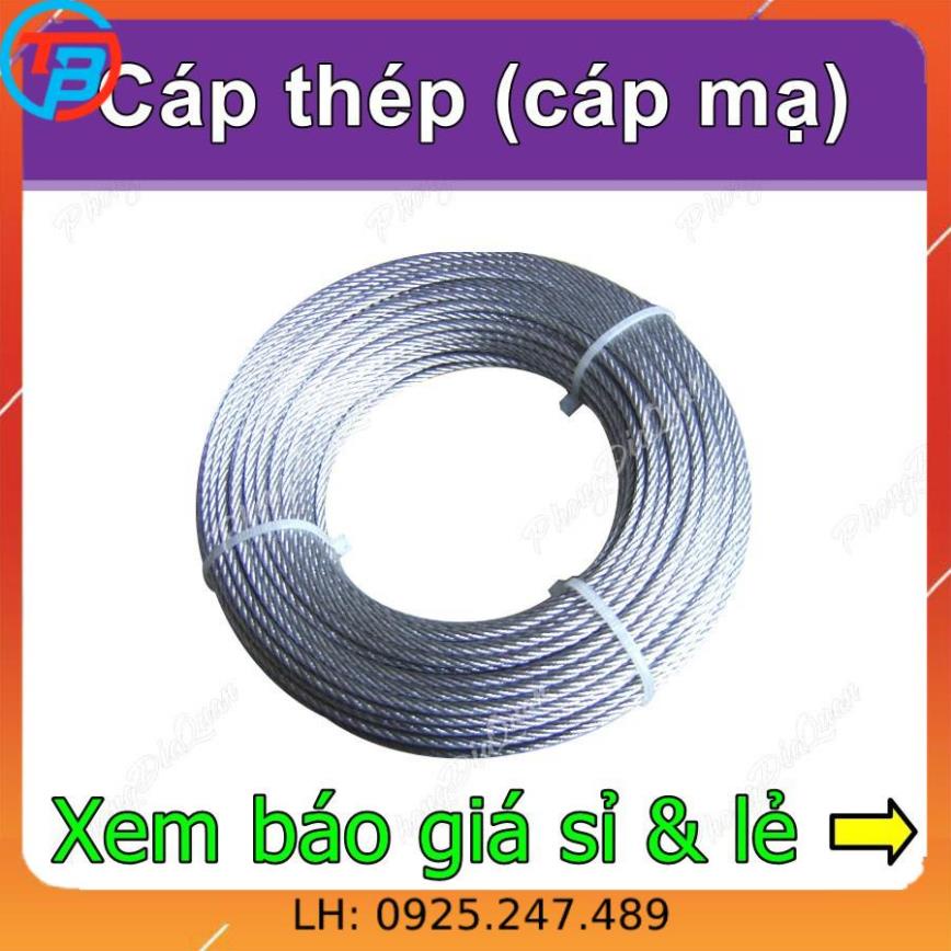 Cáp thép Cáp mạ Cáp lụa Cáp trần...  CÁP THÉP Thái Bình Vina