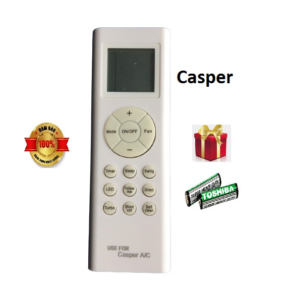 Điều khiển điều hòa Casper 1&amp;2 chiều Inverter