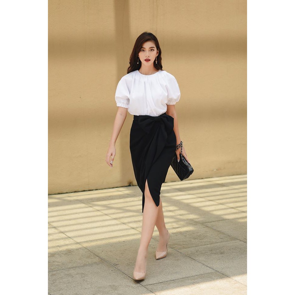 Chân váy bút chì nữ HB HUONGBOUTIQUE HBZ263 | BigBuy360 - bigbuy360.vn