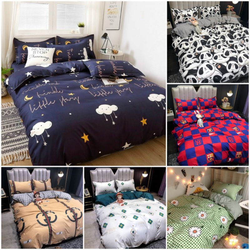 Bộ chăn ga gối cotton poly nhập khẩu được chọn mẫu